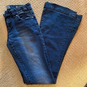 Rock and roll denim flare jeans